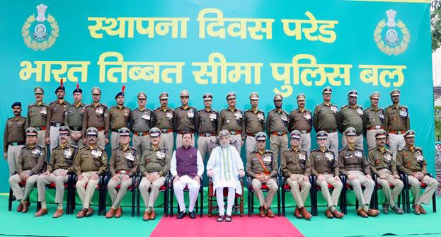 Chief Minister Dhami participated in the 62nd Foundation Day celebrations of ITBP along with the Union Home and Cooperation Minister