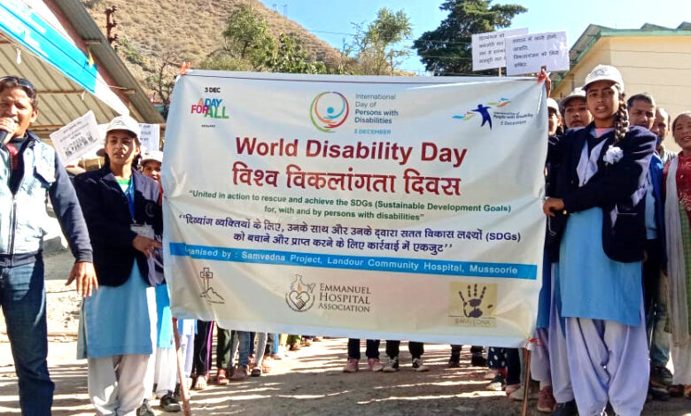 Awareness rally organized by Samvedna Project on World Disability Day