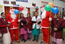 Christmas celebration held with great pomp in Shri Mahant Indiresh Hospital