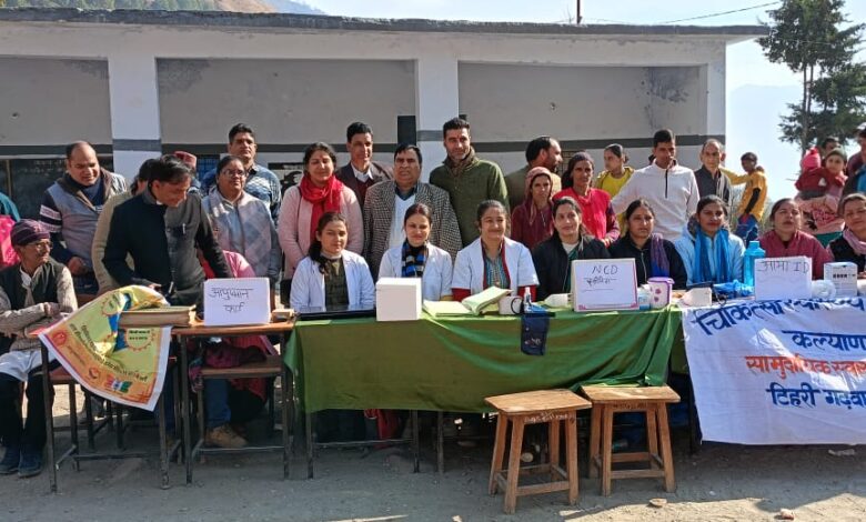 Health camp organized at Raika Kyari on the birth anniversary of late Indramani Badoni