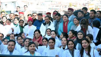 Cabinet Minister Dr. Dhan Singh Rawat distributed appointment letters to 89 nursing officers in Tehri laid the foundation stone of two schemes worth Rs 104.58 lakh