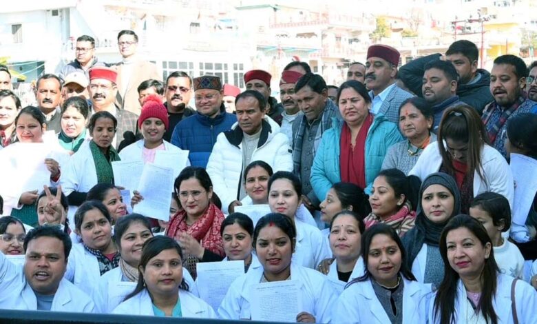 Cabinet Minister Dr. Dhan Singh Rawat distributed appointment letters to 89 nursing officers in Tehri laid the foundation stone of two schemes worth Rs 104.58 lakh