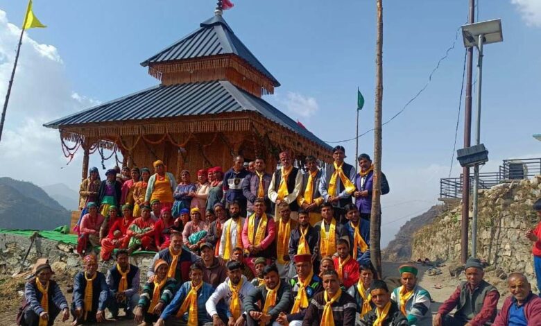 Newly constructed temple of Mahasu Devta in Kandajakh completed with Pran Pratistha