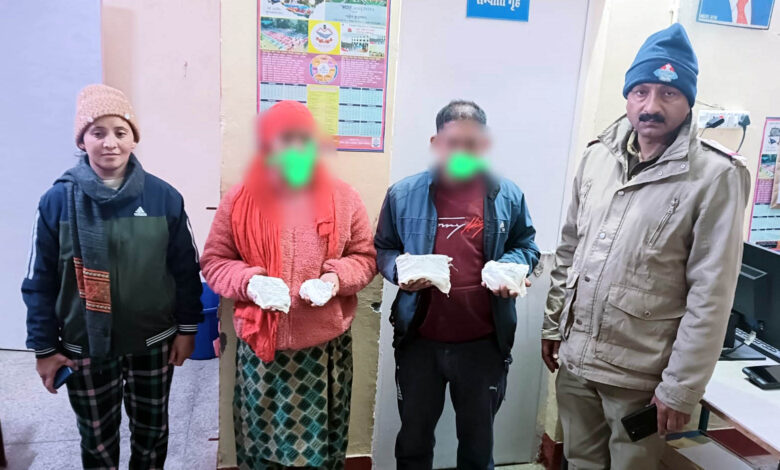 Tehri police arrested two people with 231 grams of illegal hashish