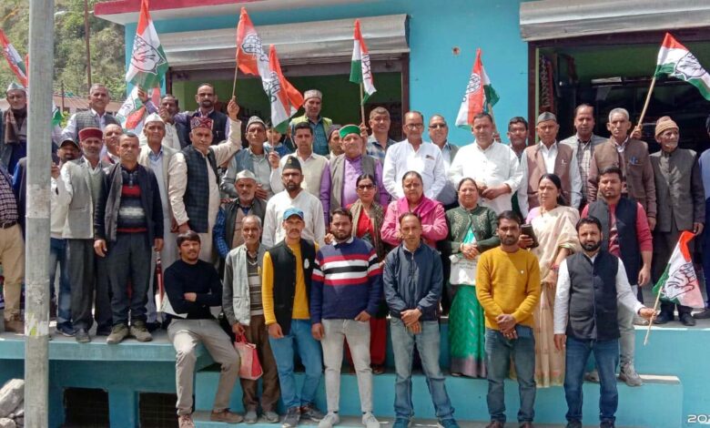 Congress office inaugurated on Dhana Road huge campaigning for Jot Singh Gunsola