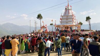 Tholu fair celebrated grandly at Ghinna Devi temple of Aginda people arrived in large numbers