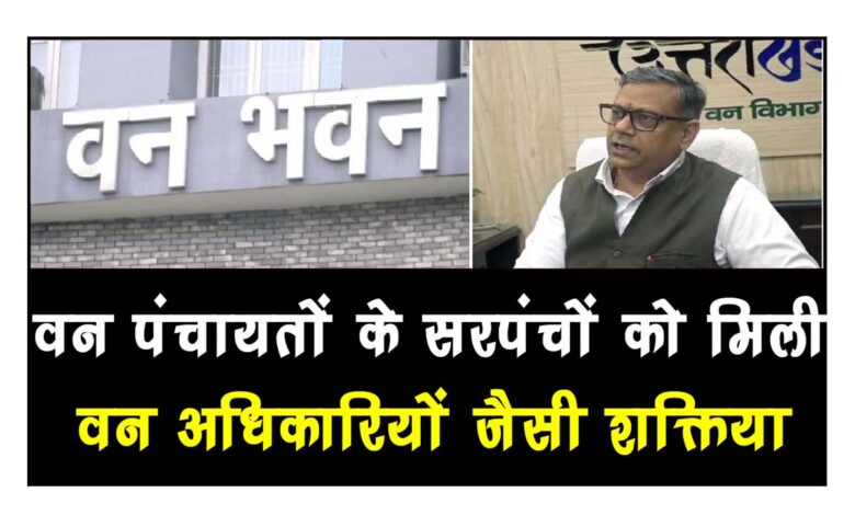 Sarpanches of forest panchayats got powers like forest officers