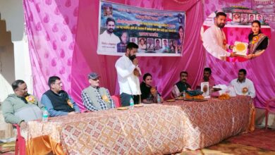 Grand felicitation ceremony of PCS pass Neetu Bandhani in village Parodi inspiration for youth