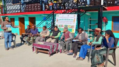 Crop insurance seminar organized in Teva village of Jaunpur block information about insurance scheme given to farmers