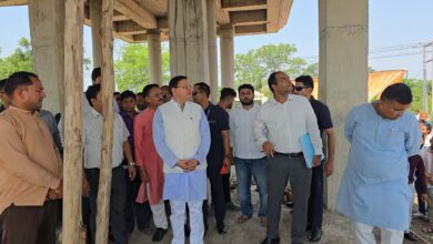 Chief Minister Pushkar Singh Dhami did a site inspection of the construction work of Purnagiri temple