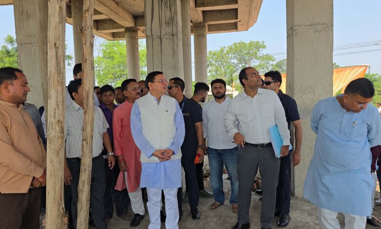 Chief Minister Pushkar Singh Dhami did a site inspection of the construction work of Purnagiri temple