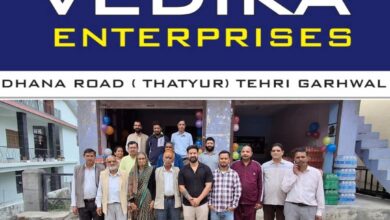 Grand launch of Vedika Enterprises PepsiCo agency in Dhana Bazaar Dadiji inaugurated it by cutting the ribbon