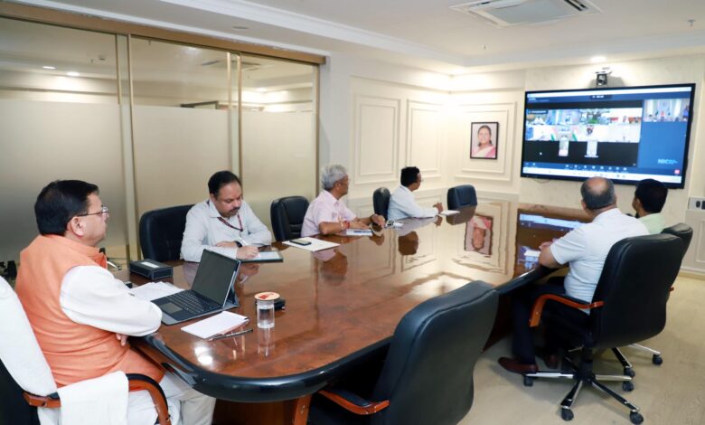 “Chief Minister Pushkar Singh Dhami reviewing preparations for Nanda Devi Raj Jat Yatra 2026