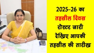 Tehsil Diwas Roster for 2025 26 released see the date of your tehsil
