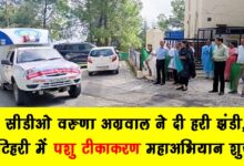 CDO Varuna Agarwal gave the green signal animal vaccination campaign started in Tehri