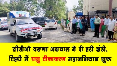 CDO Varuna Agarwal gave the green signal animal vaccination campaign started in Tehri