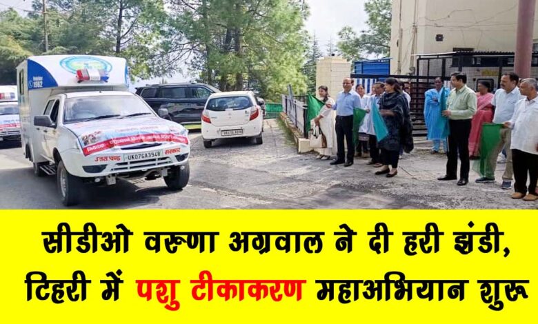 CDO Varuna Agarwal gave the green signal animal vaccination campaign started in Tehri